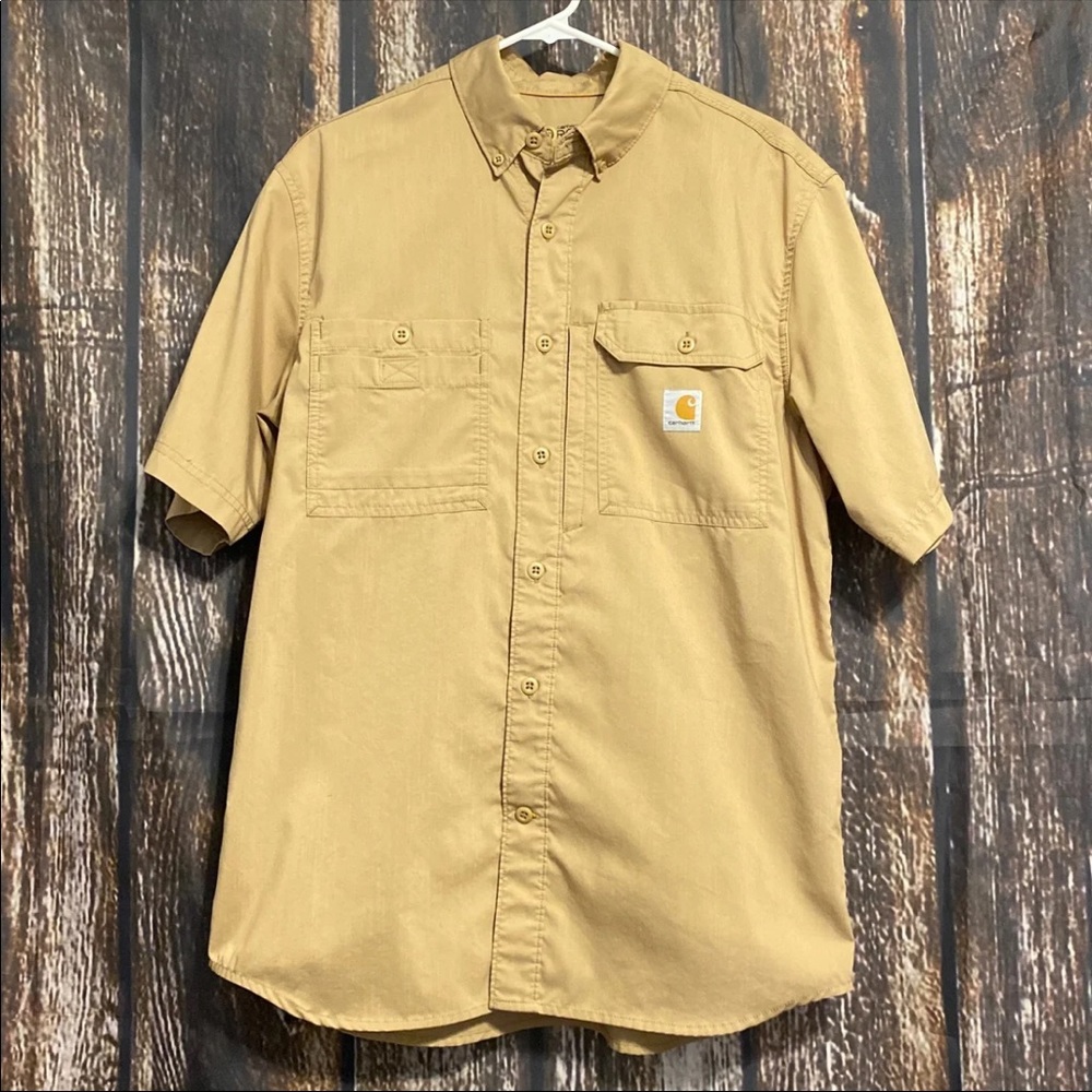 Carhartt FORCE tan Button DownT-shirt